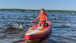 Обзор, распаковка SUP board Misrtal Race 12.6