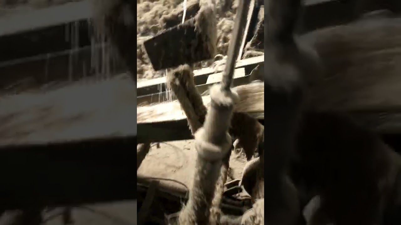 How To Processing Raw Jute Roll By Spader Machine কাচা পাট থেকে পাটের রোল তৈরি