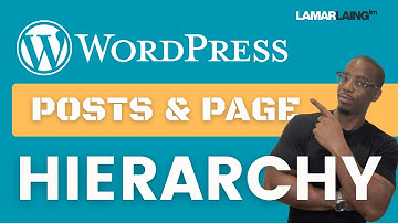How are posts and pages organized in WordPress? Hierarchy and Taxonomy!