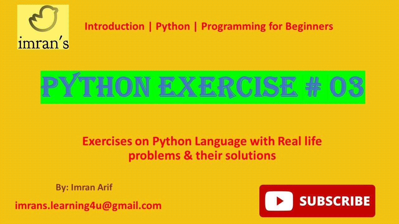 Python Exercise # 03 | Python Print Statement