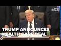 Trump announces a drug pricing agreement with pharmaceutical company Regeneron