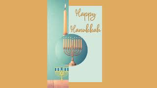 Happy Hanukkah Menorah Themed Online Print At Home Card Printable Greeting Card