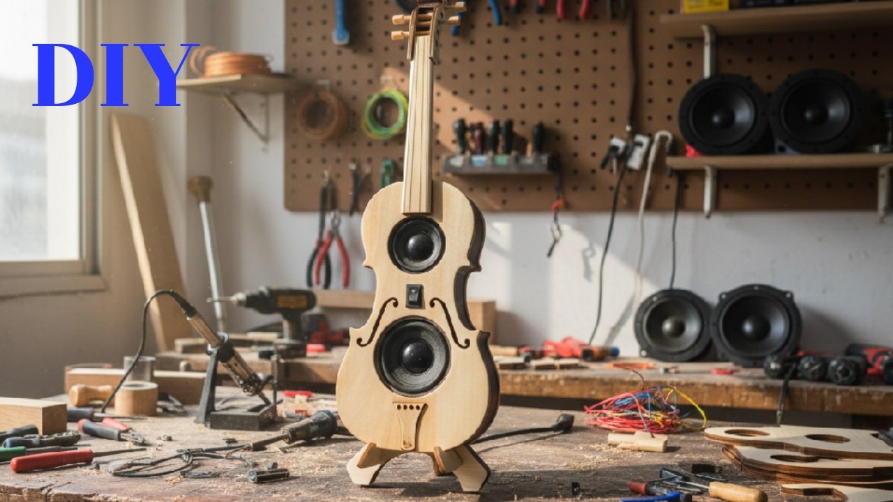 How to make a violin Bluetooth speaker