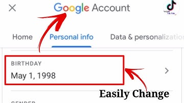 How to change date of birth in gmail account in 2020