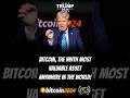 Donald Trump says Bitcoin is like the Steel Industry of 100 years ago!