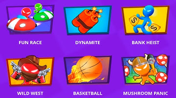 Stickman Party All Minigames - Gameplay Walkthrough PART 4 (Android, iOS Game)