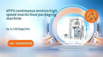 VFFS continuous motion high speed snacks food packaging machine