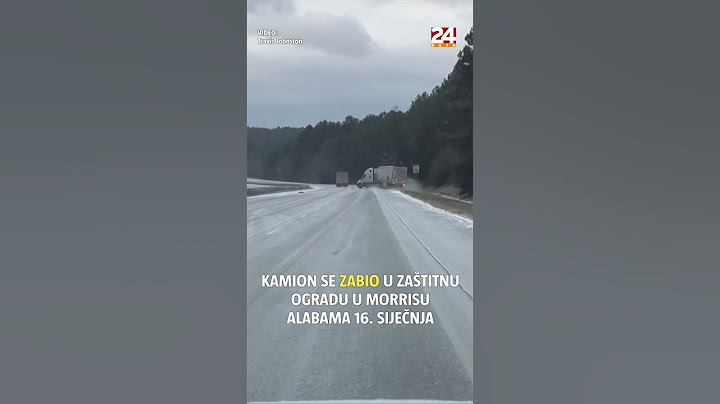 Nevjerojatan video iz Alabame: Kamion se zabio u zaštitnu ogradu zbog zaleđene ceste