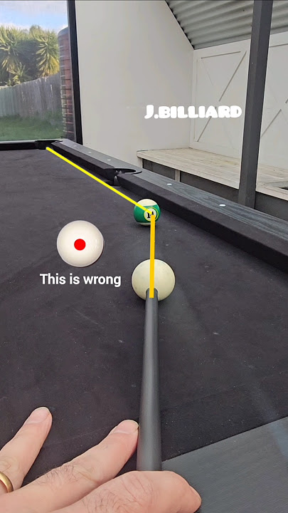 How to Aim When the Object Ball Is Near the Rail – No More Misses #8ball #trickshots #poolshots