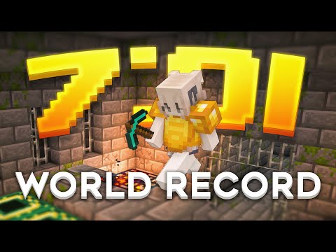 MINECRAFT SPEEDRUN WORLD RECORD (7:01)