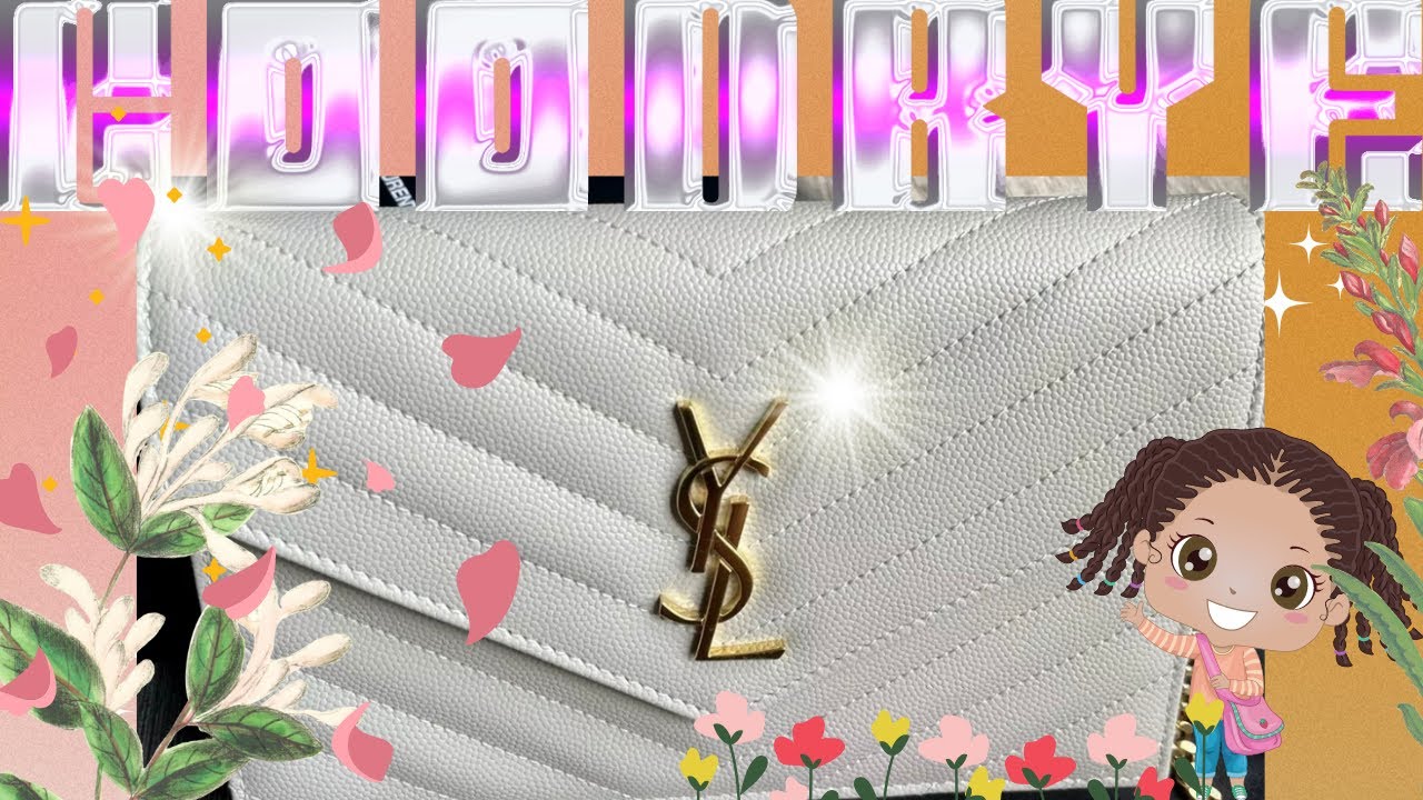 Why I’m selling my YSL Envelope Chain Wallet in Grain de Pourde, Blanc