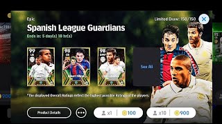 Spanish league Gaurdians pack opening in efootball 24 🔥 can I get Carlos #efootball2023 #messi