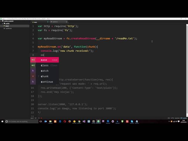 Node JS Tutorial for Beginners #14 - Readable Streams