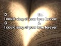 I Could Sing Of Your Love Forever (Worship song lyrics and chords)