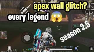 WALL GLITCH FOR EVERYONE😱Apex Legendd Mobile #apexlegendsmobile