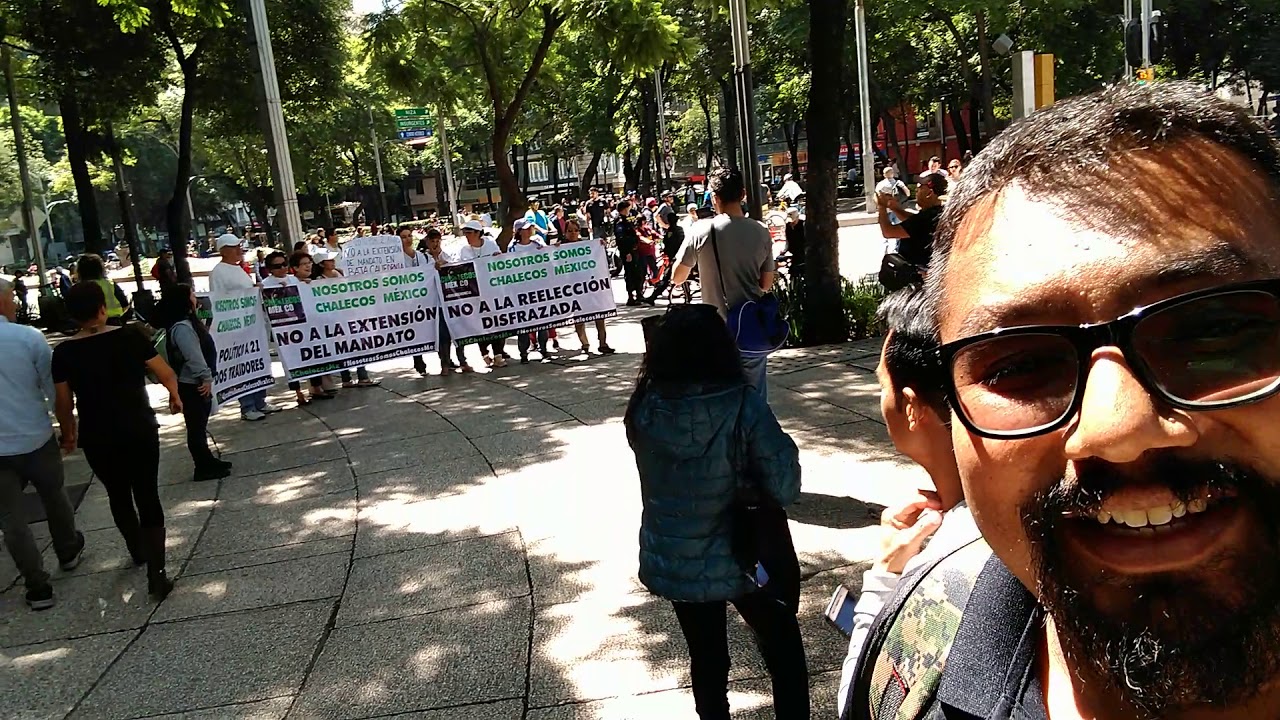 La micro marcha de chalecos mexico