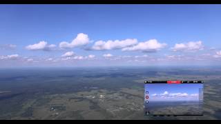 Плещеево озеро аэросъемка (панорама из центра озера) 4K