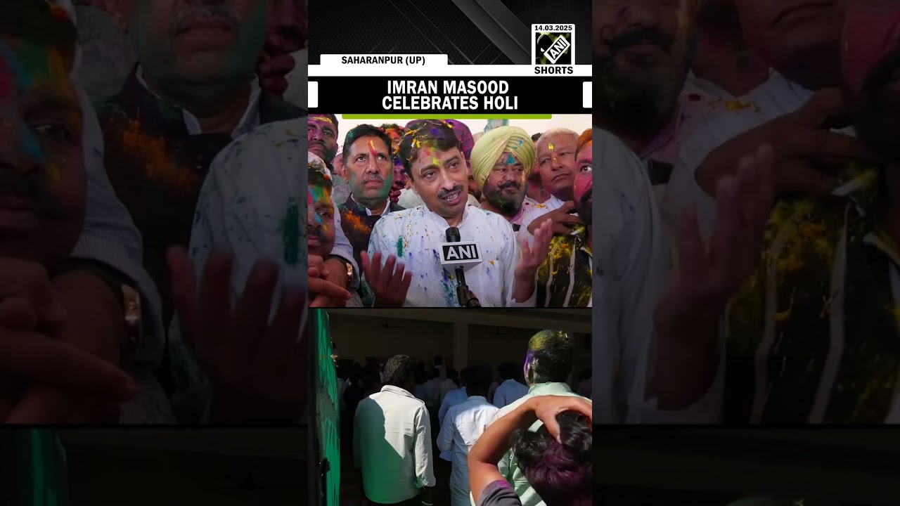 “Message of love…” Congress MP Imran Masood celebrates Holi in Saharanpur