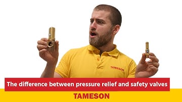 The difference between pressure relief and safety valves | Tameson