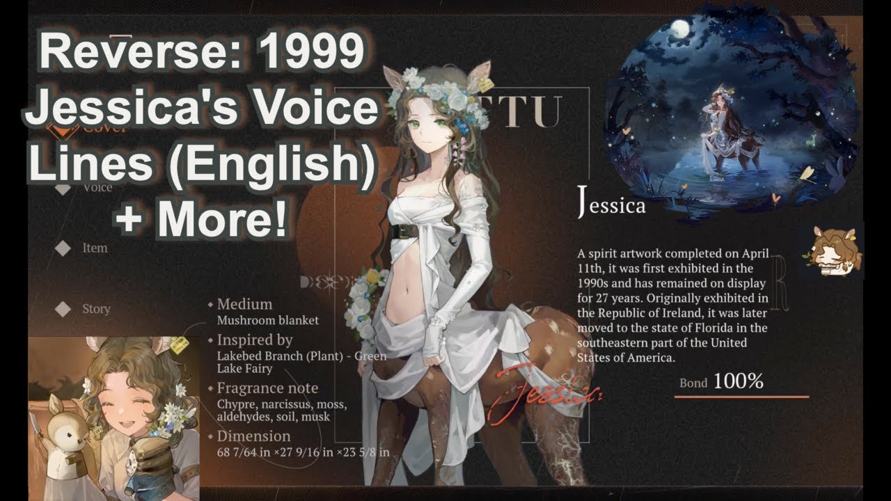 Reverse: 1999 - Jessica's English Voice Lines, and More! 🦌 - YouTube