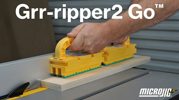 GRR-RIPPER 2GO™ by Microjig! The fastest and safest solution for precise table saw cuts!