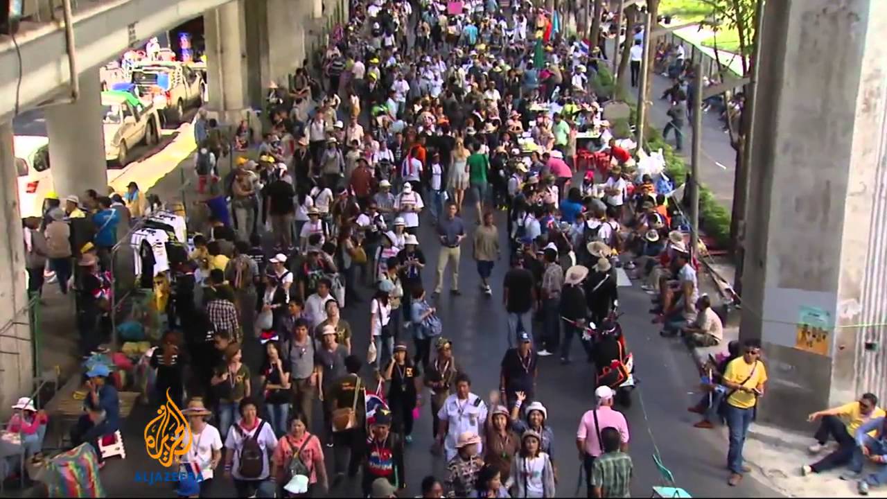 بدأت الاحتجاجات على إغلاق بانكوك