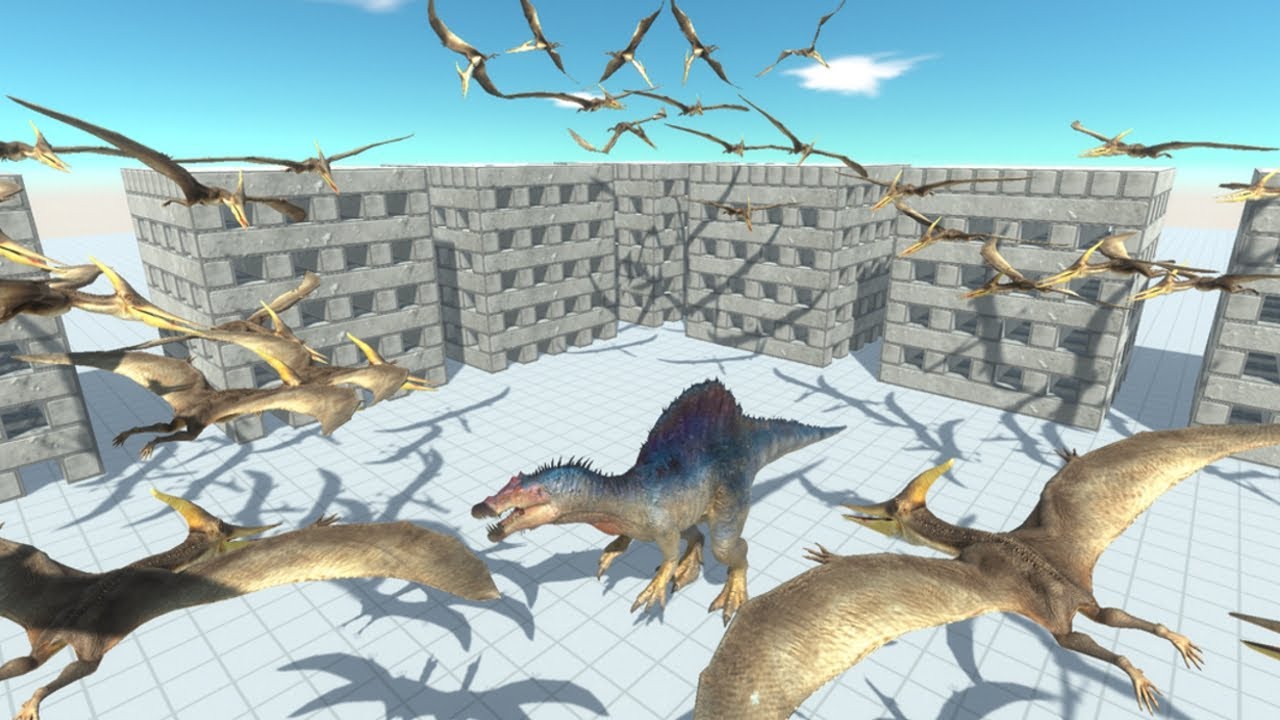 Army of 50 Pteranodon Animal Revolt Battle Simulator
