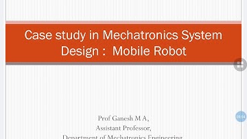 Mechatronic System Design l Mobile Robot l Part 1