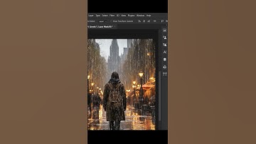 Simple Way To Create Rain Effect in Photoshop - Short Photoshop Tutorial #shorts