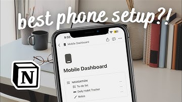 EASY Mobile Dashboard with Notion |  To-do list, habit tracker, notes & widgets (+ Free Template)