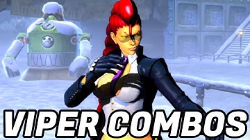 UMVC3 - C.VIPER SOLO COMBOS!