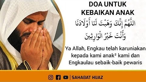 Doa untuk kebaikan anak-anak kita || Syaikh Mishary Rasyid Alafasy