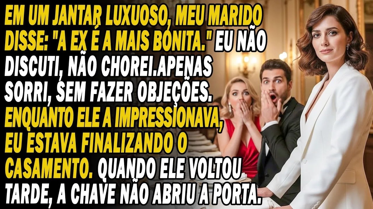 Ele tocou à campainha pela terceira vez e eu fiquei parada no mármore, com a chave nova na mão, a observá-lo através do vidro. Sete anos de casamento, e ele nem sabia que a mulher no elevador já...