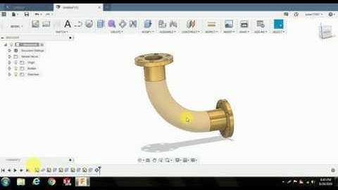 Fusion 360 for Beginners Part 14 Elbow 90 degree|Fusion 360 tutorial| Learn fusion 360