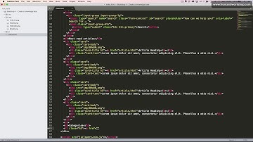 Bootstrap 4: Create a knowledge base – Index – Categories