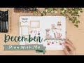 2022 December Bullet Journal | Christmas Plan with Me | Using ALL the Washi Stickers