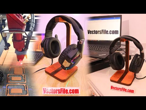 DIY Desk Sound Station Laser Cut Headphone Stand Wooden Headset Hanger  Nerdy Desk Decor Tower Puzzle Model freeshipping - Woody Signs Co. -  Handmade Crafted Unique Wooden Creative