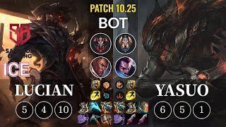 SB Ice Lucian vs Yasuo Bot - KR Patch 10.25