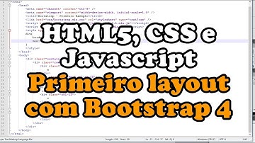 Bootstrap 4 - Primeiro layout com Bootstrap CSS