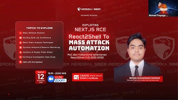 Webinar: Exploiting Next.js RCE: React2Shell to Mass Attack Automation