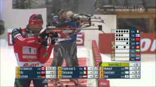 19.01.2014 Biathlon Antholz Herren Staffel Winner France