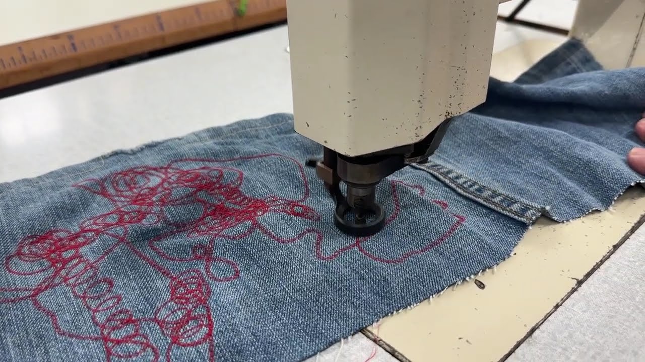 Treasure E-11 Chainstitch Embroidery Machine Demo - YouTube
