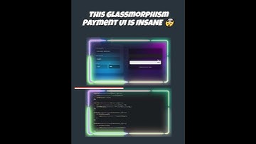 This Glassmorphism Payment UI is INSANE 🤯 #shorts #frontend  #webdev #coding #paymentui #interactive