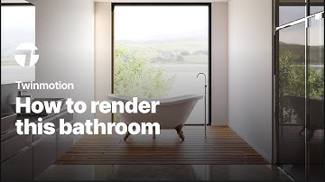 Making-of tutorial of a bathroom with a view | Twinmotion Tutorial