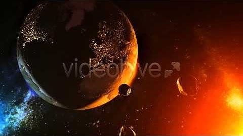 Motion Graphics - Asteroid Over Earth | VideoHive