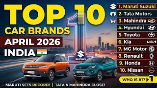 The Truth About the Top 10 Best Selling Car Brands in April 2026 #carsales #reports#toyota #mg#tata 