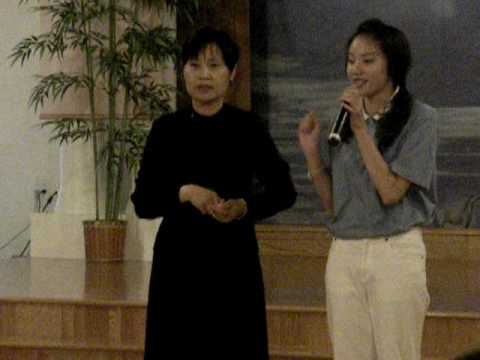 Nancy Liu (15) sang "" with Tzu Shao Members on 26 Sept. 2009 in Tzu Chi LI