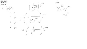 DSE maths core 2017 paper2 #02 law of indices