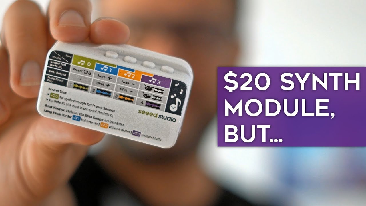 A $20 MIDI synthesizer based on the SAM2695 chip (