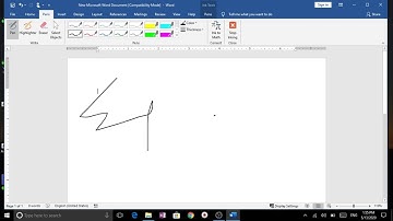 How to Enable pen/draw tab|How to draw in MS WORD